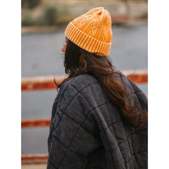 Free People Dolman Quilted Knit Jacket Top Oversized Slouchy Zip-Up XL 284149 - Picture 7 of 14